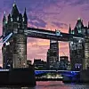 London Towerbridge vor Sonnenuntergang