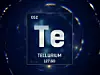 Chemisches Symbol für Tellur Te