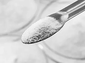 lithium bromide, a chemical compound of bromine and lithium that is extremely hygroscopic and used as a desiccant in air conditioning systems