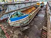 Ships are ready for repair at the shipyard