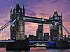 Towerbridge in London, Großbritannien, Sonnenuntergang