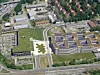 Neue Konzernzentrale in Karlsruhe-Durlach, Blick von einer Drohne