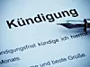 Kündigungsschreiben mit Füllfederhalter