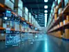 Smart warehouse management system using augmented reality technology to identify package picking and delivery . Future concept of supply chain and logistic busines
