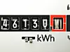 laufender Stromzähler beim Energiemonitoring