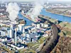Köln-Niehl Hafen mit Gelände von RheinEnergie