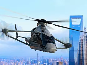 Der Racer-Hubschrauber ist auf Geschwindigkeiten über 400 km/h ausgelegt.