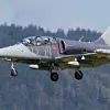 A L-159 ALCA light combat military jet aircraft of Czech Air Force landing in Zeltweg in Austria