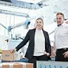 Ulrike Kahle-Roth und Alexander Aberle in der Produktion