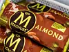 Magnum ice-cream with almonds for sale at a convenience store or supermarket.