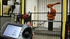 Programmierung an einer Roboterzelle mit Teach Pendant